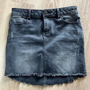 Calvin Klein Girls Denim Black Skirt Size 12